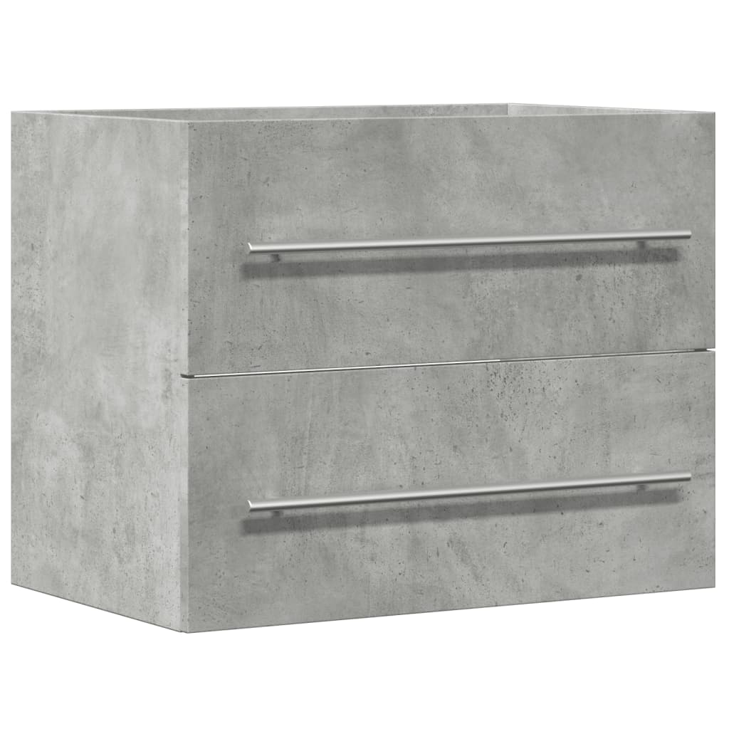 betonszürke forgácslap mosdószekrény 60 x 38,5 x 48 cm (856224)
