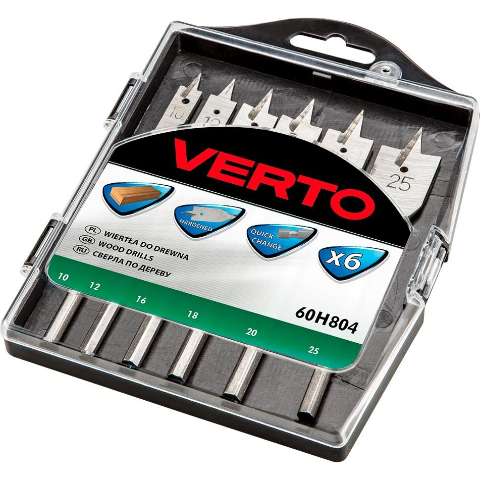Verto Lapos Fafúró Készlet 6Db (60H804)