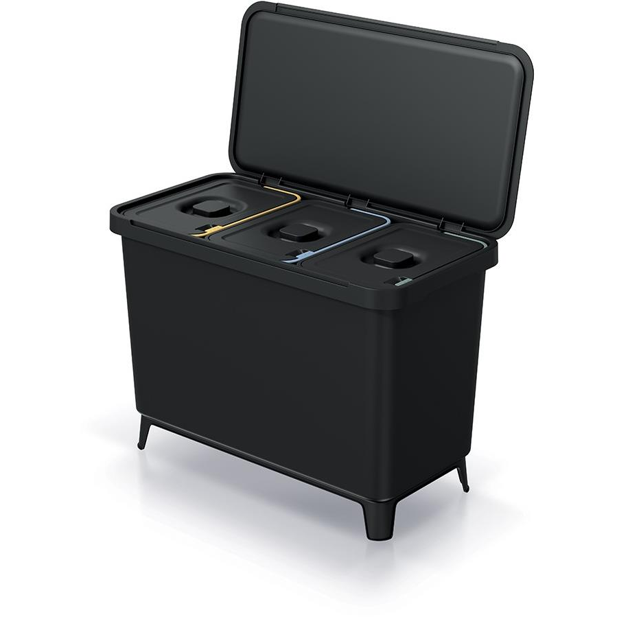 Prosperplast Systema 3 x 10 l fekete (NKS45W3-S411)