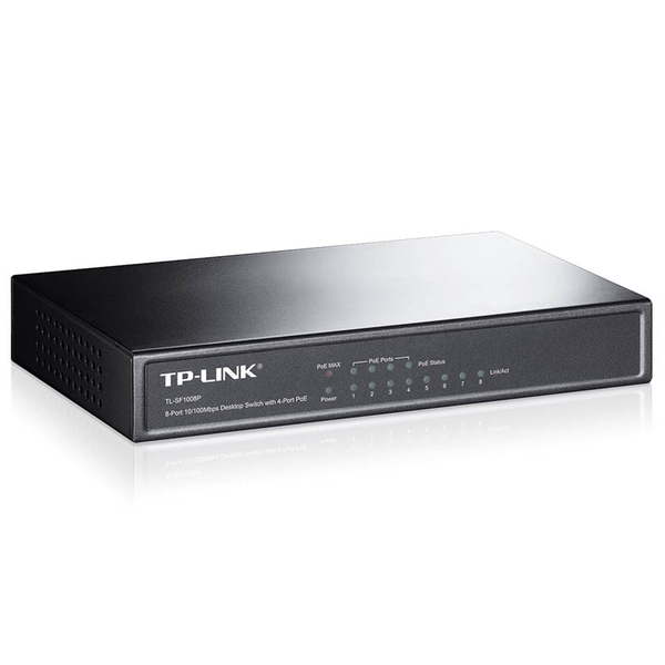 TP-Link TL-SF1008P Nespravované Fast Ethernet (10/100) Podpora napájení po Ethernetu (PoE) Černá