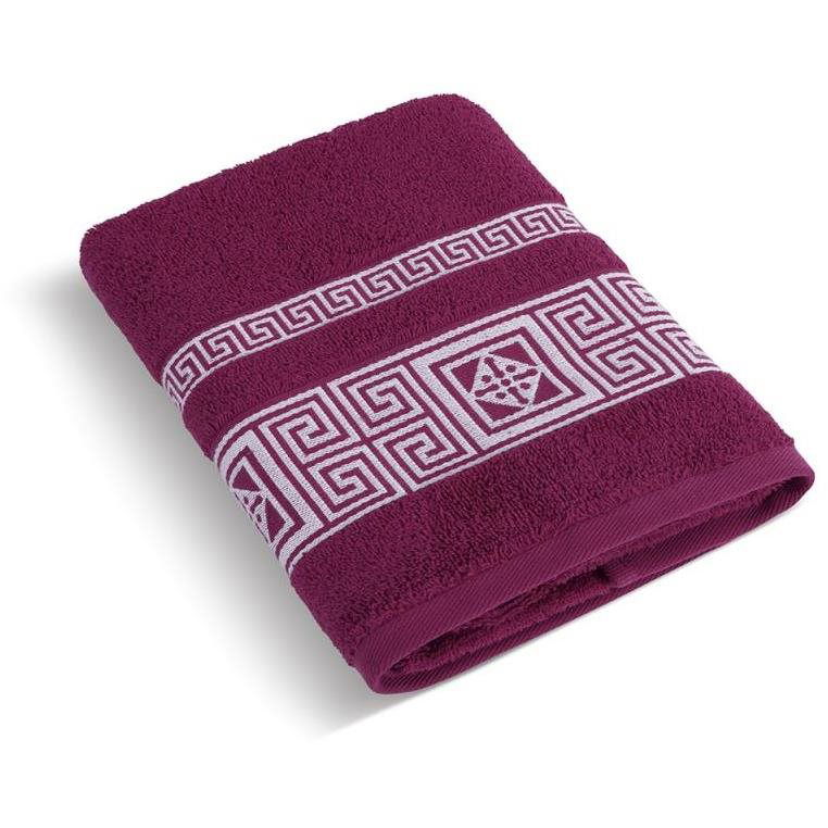 Bellatex Terry Greek Collection - Towel 155/022 - 50 × 100 cm - burgundy (2971)