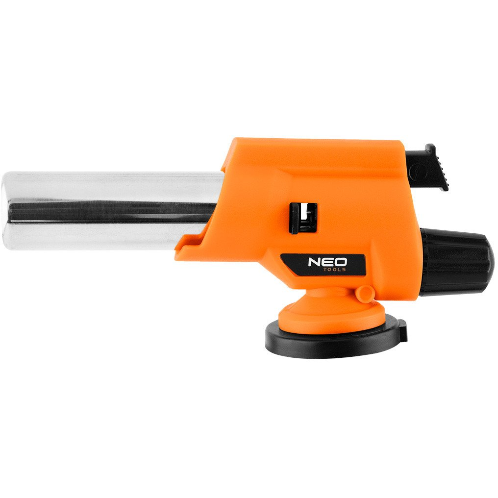 Gázforrasztó, gázégő fej, csavaros, 227g eldobható palackokhoz, piezo, gázszabályzó szelep, 360°