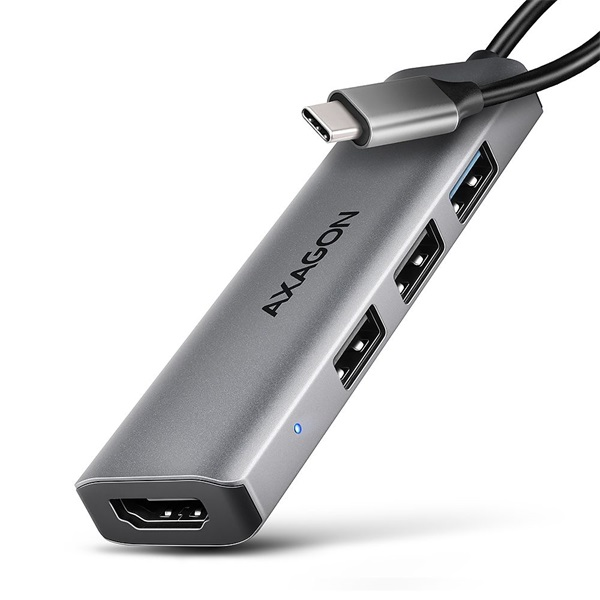 Axagon HMC-H3A USB-C 5Gbps STARTER 4in1 hub (HMC-H3A)