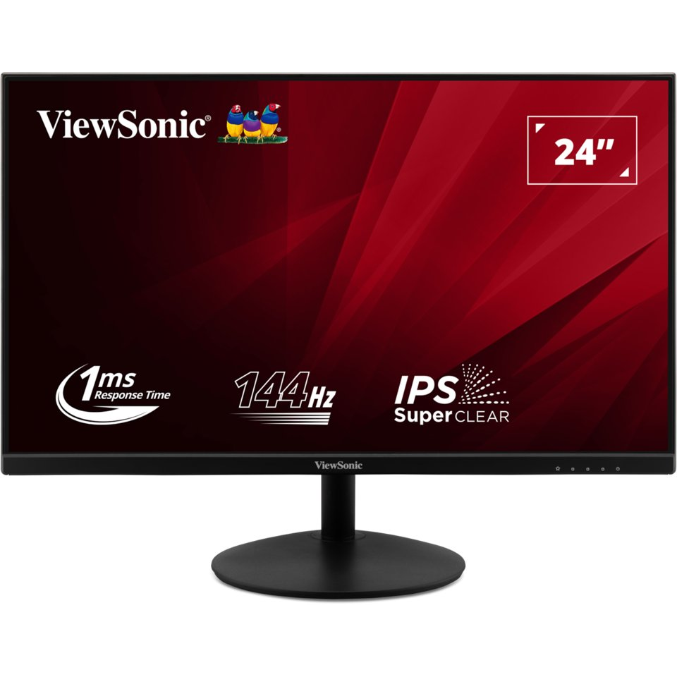 ViewSonic VA24E2-H 23,8" Full HD LED monitor fekete (VA24E2-H)