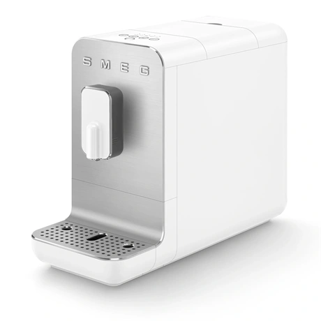Еспресо машина SMEG Collezione BCC11WHMEU, 1350 W, 19 bar, 1.4 л, 8 функции, Вградена мелачка, Бял