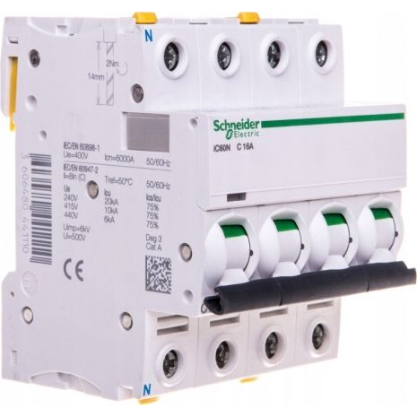 Schneider Electric A9F03463 kredsløbsafbryder 4