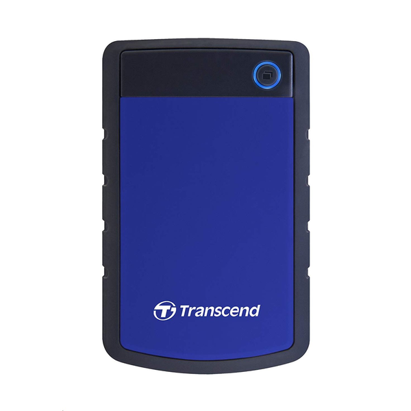4TB 2.5" Transcend StoreJet 25H3P külső winchester USB 3.0 (TS4TSJ25H3B) ütésálló fekete-kék