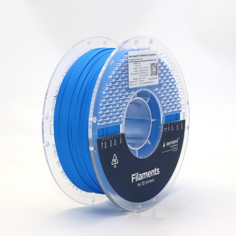 Gembird High Speed PLA filament 1.75mm, 1kg kék (3DP-PLA1.75HY-01-B) (3DP-PLA1.75HY-01-B)