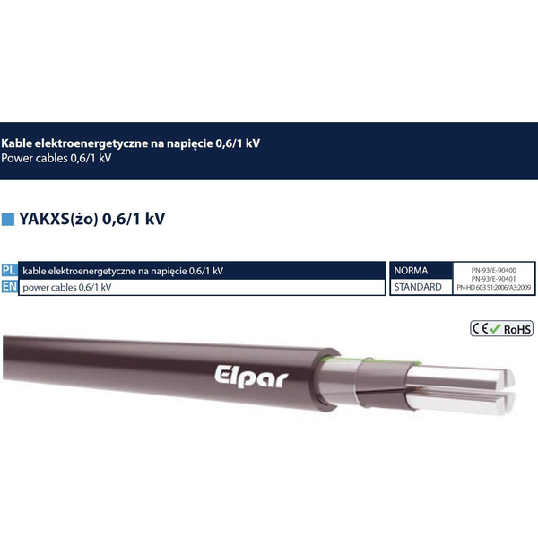 KABEL YAKXS 5X35mm2 0,6/1kV