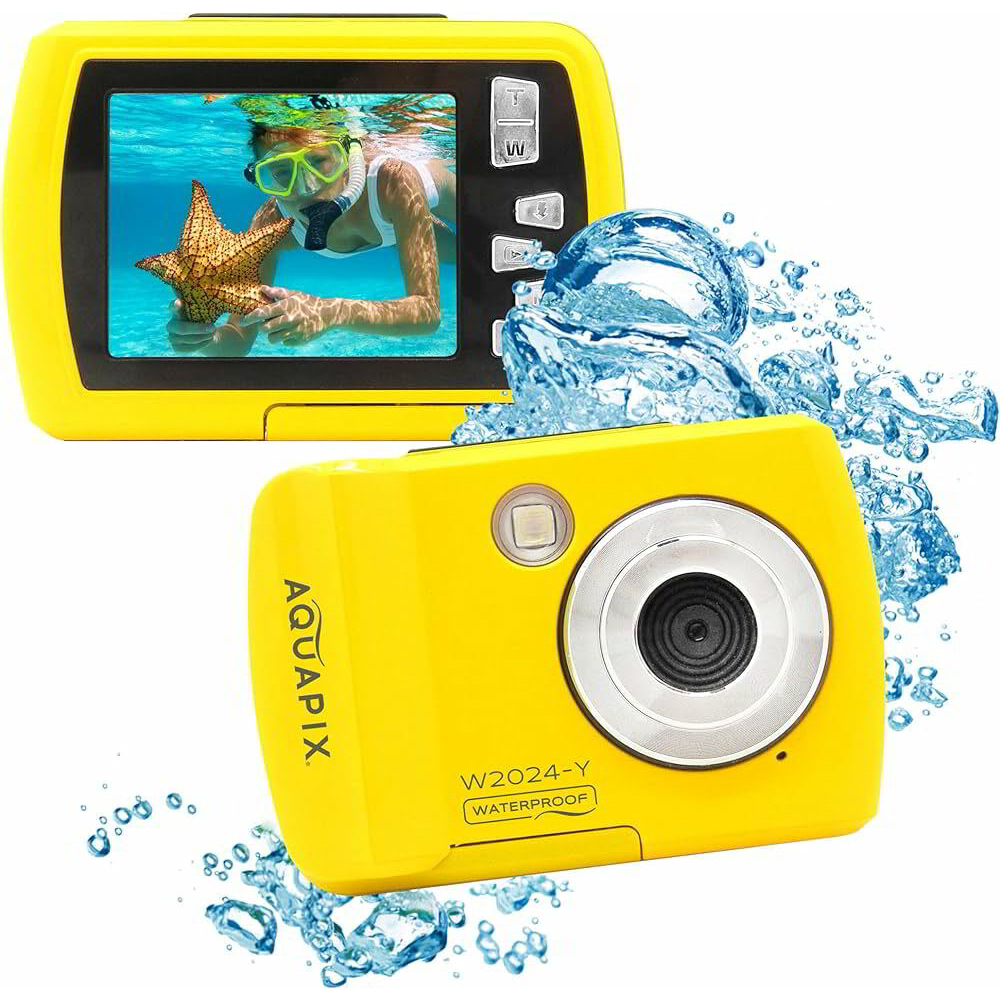 Easypix Aquapix W2024 Splash Vízálló Digitális fényképezőgép - Sárga (10067)