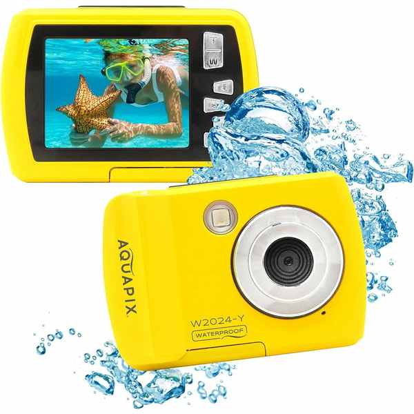 Easypix Aquapix W2024 Splash Vízálló Digitális fényképezőgép - Sárga