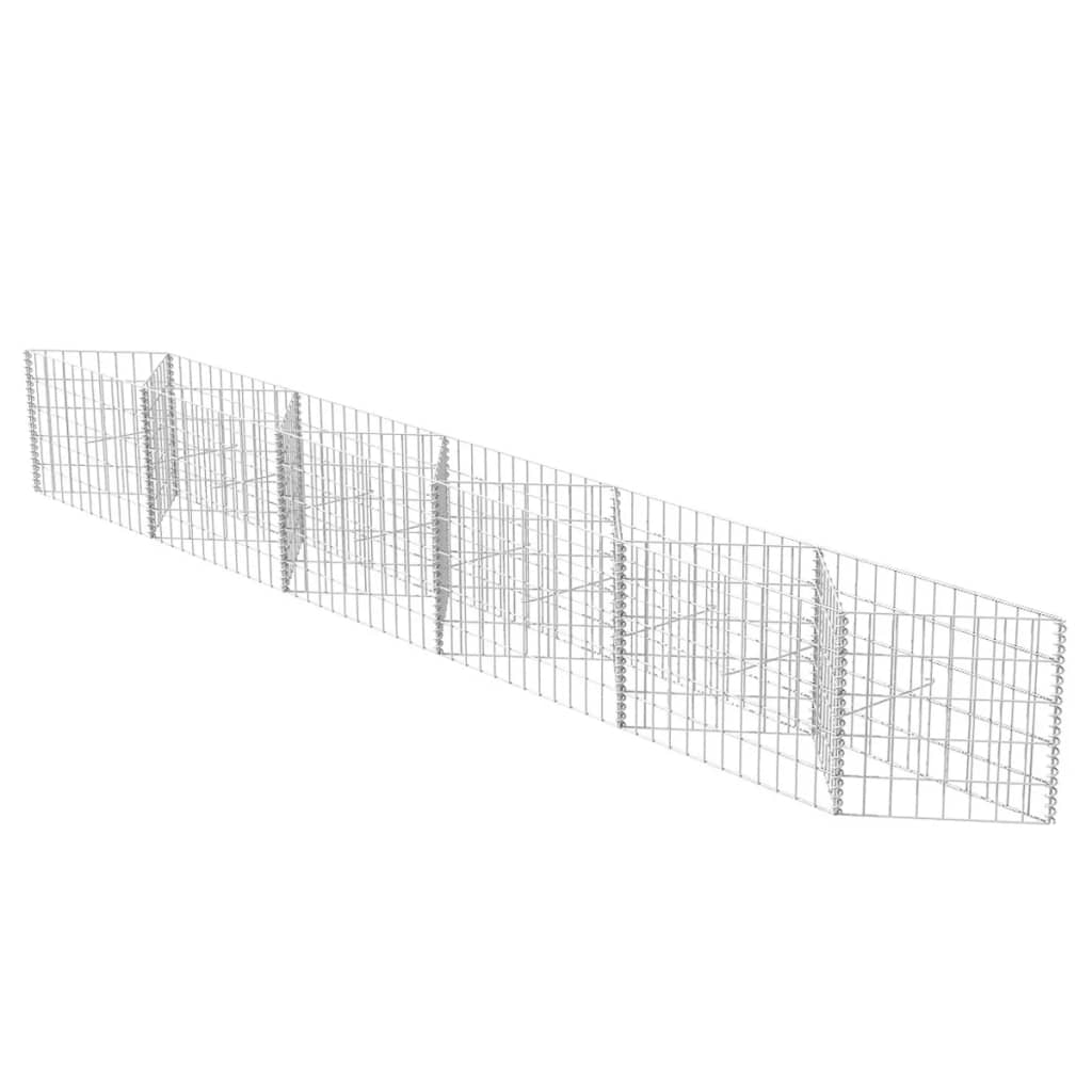 horganyzott acél gabion kosár 300 x 30 x 50 cm (142538)