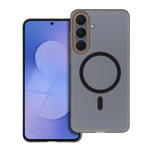 Samsung Galaxy A37 Go Orange készülékhez MagSafe-kompatibilis tok fekete