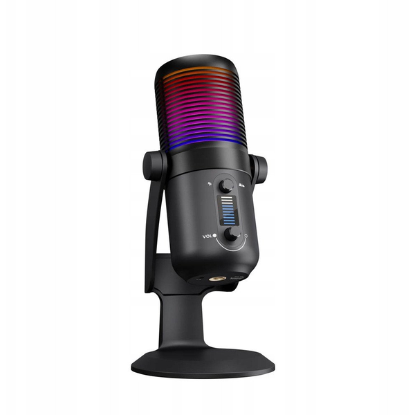 Rampage 41150 DIYEZ USB Asztali RGB Kondenzátor Mikrofon - Fekete