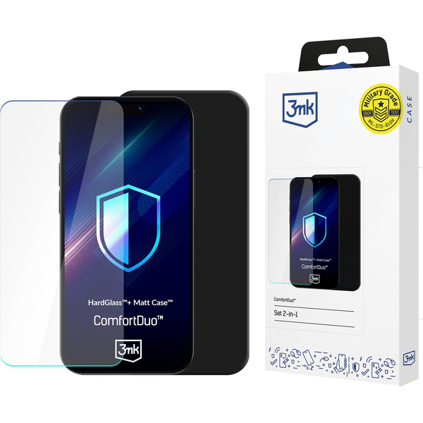 Ochranná fólia na Samsung S25+ - 3mk ComfortDuo Matt Black