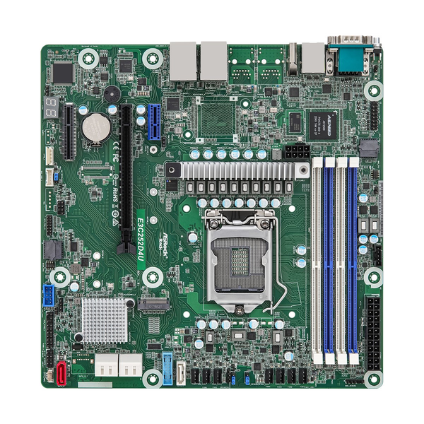 Asrock C252 E3C252D4U DDR4 intel s1200 MicroATX Szerver alaplap