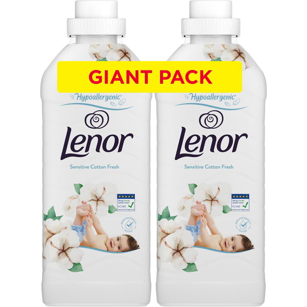 Lenor Aviváž Sensitive Cotton Freshness 96 praní, 2.4L