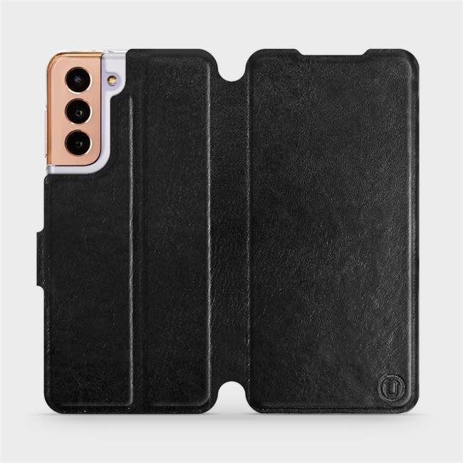 Flip case for Samsung Galaxy S21 5G in Black&Gray with grey interior (5903516615919)