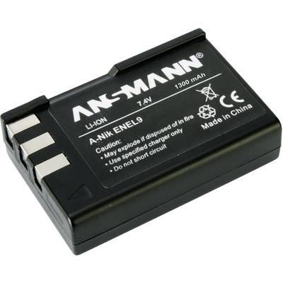 EN-EL9 Nikon kamera akku 7,4V 1200 mAh, Ansmann (5044133/05)