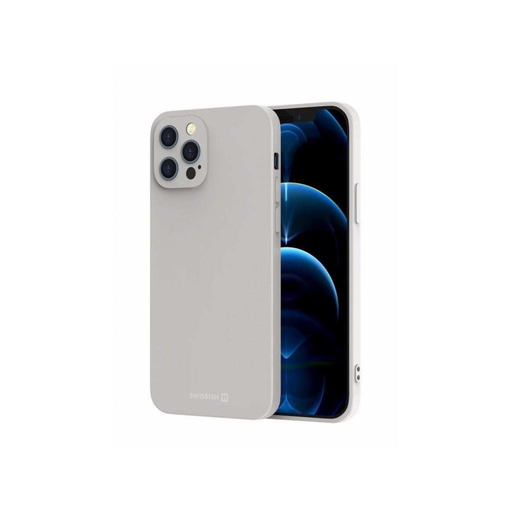Swissten Soft Joy Apple iPhone 15 Pro szilikon tok szürke (34500316) (Swissten34500316)