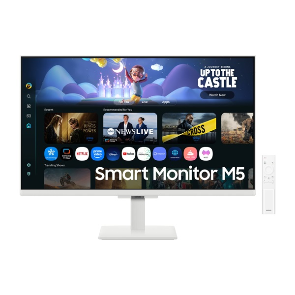 Samsung Smart Monitor M5 27" FHD, 1920x1080, IPS, fehér