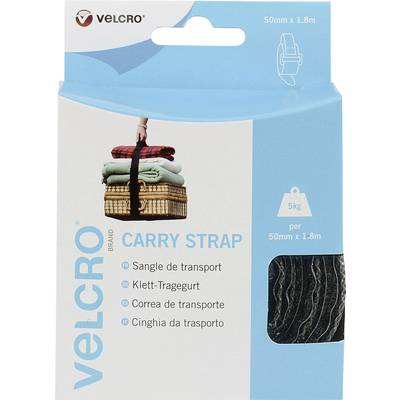 Káblová čelenka na suchý zips Velcro VEL-EC60326 čierna (VEL-EC60326)