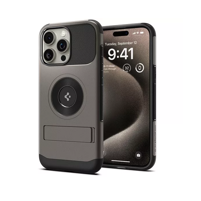 Spigen Slim Armor Apple iPhone 15 Pro Max Tok - Gunmetal szürke (ACS06451)