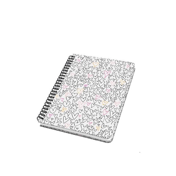 Siegel Jolie Wild Hearts 60 lapos 162x215mm pontrácsos spirálfüzet - Mintás (JN620)