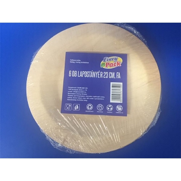 15046 23cm 6 db/cs fa lapostányér (15046)