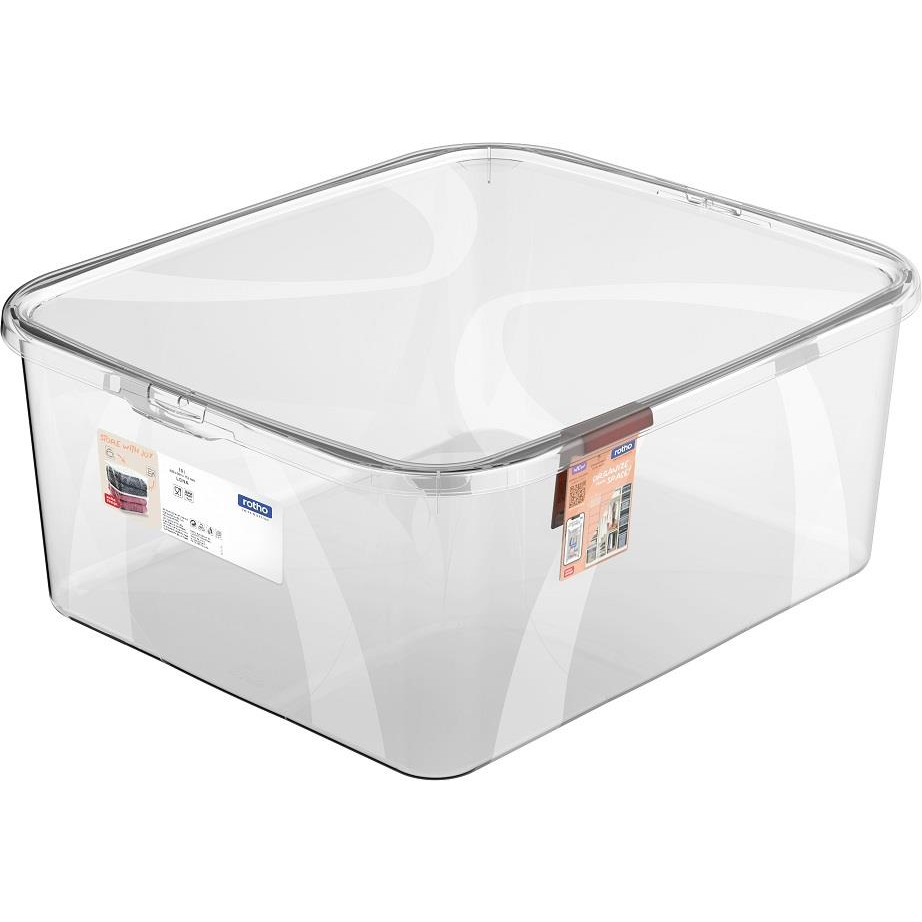 ROTHO lona tárolódoboz 19 l, átlátszó (1046900096)