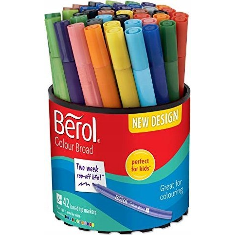 Berol Fixky na vyfarbovanie, Široký hrot (1.2mm)