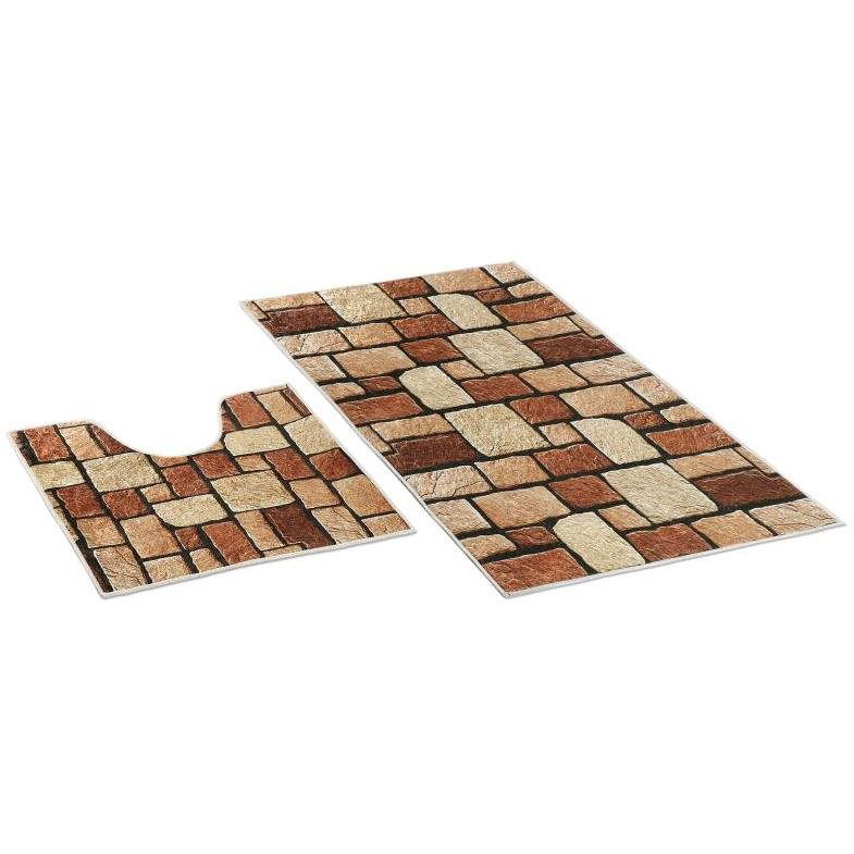 Bellatex 3D printing set 60 × 100, 60 × 50 cm - stone tiles (5312)