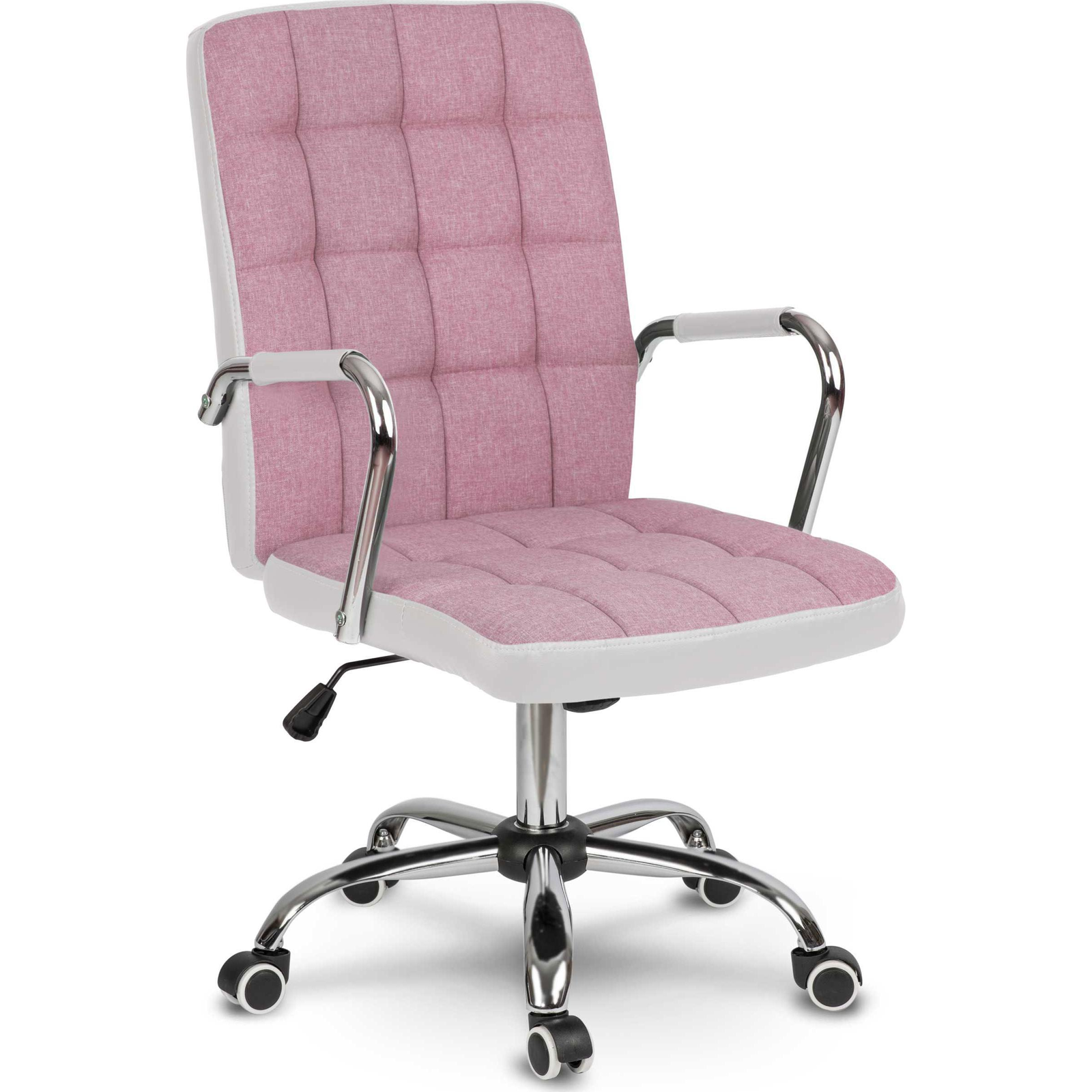 Sofotel Benton Szövet Irodai Szék Rózsaszín és Fehér (2457)