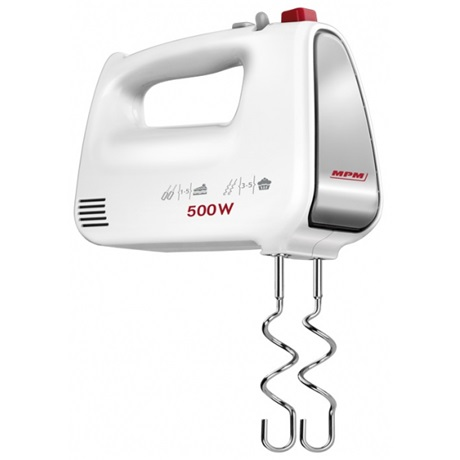 kézimixer 750W fehér, habverő, dagasztószár (MMR-19/C)