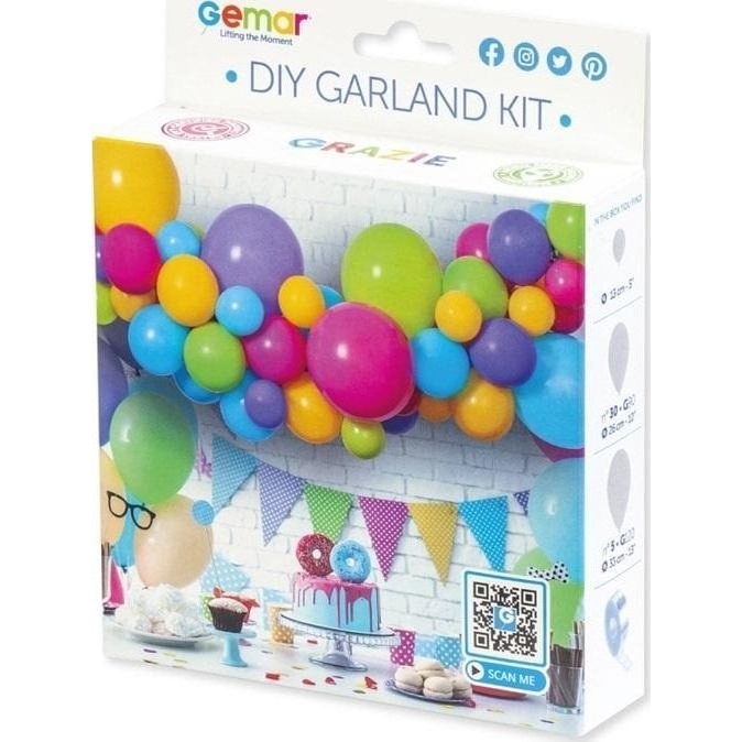 Lufi Girland Szett - 65 db, Többszínű (8021886031294)