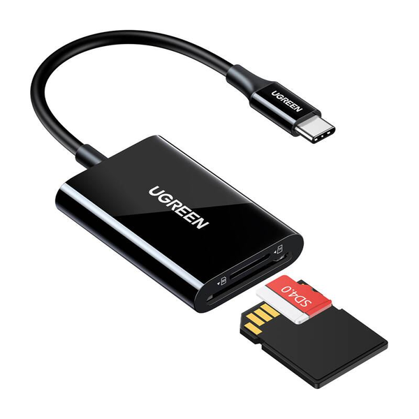 UGREEN CM265 2-in-1 USB-C memóriakártya-olvasó fekete (35622)