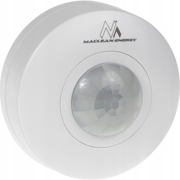 Maclean Mce314 W Detector De Movimiento Pir, Alcance 6 M, Techo, Carga Máx. 1200 W, Ip20