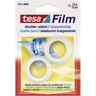 tesafilm Rolle 7,5m 12mm doppelseitig Blister           2St.
