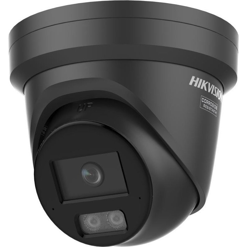 Hikvision DS-2CD2347G3-LIS2UY/SL 2.8mm Fekete PL 4 MP Okos hibrid fény ColorVu rögzített torony hálózati kamera (56006)