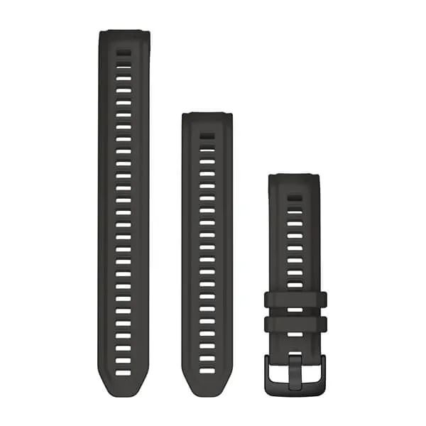 Garmin óraszíj extra hosszú kiegészítő pánttal (Instinct 2S) szilikon, 20mm grafitszínű (010-13104-00)