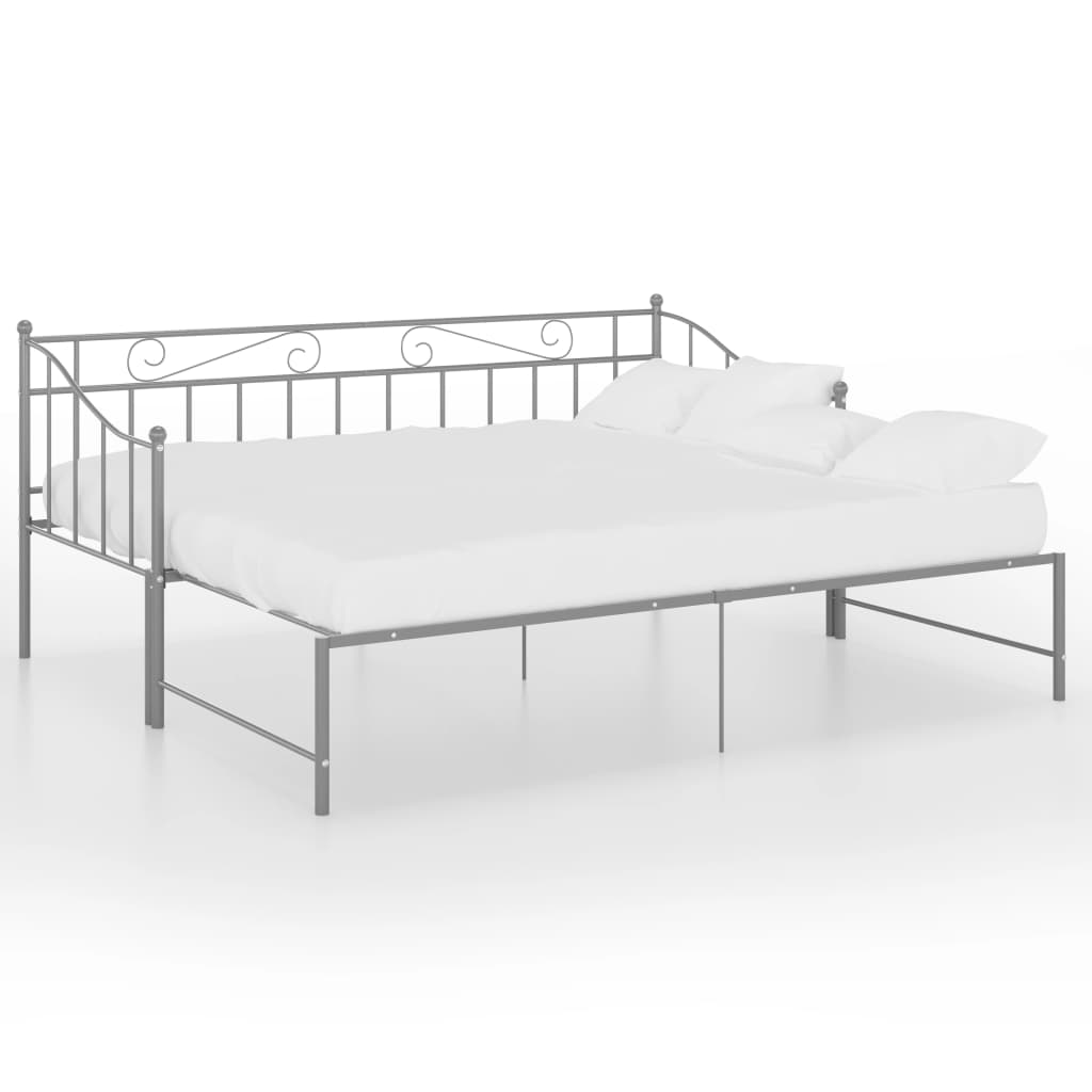szrüke fém kihúzható kanapéágykeret 90 x 200 cm (324778)