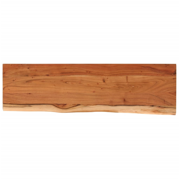 Blat masă 140x40x3,8 cm dreptunghiular lemn acacia margine vie