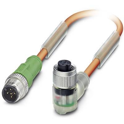 Sensor/Actuator cable SAC-5P-M12MS/ 0,6-PUR/M12FR3LVW 1693937 Phoenix Contact (1693937)