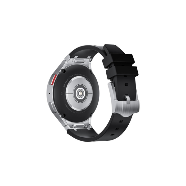 Mybandz Element Samsung Galaxy Watch 5/6/7 Szilikon Okosóra szíj 20mm - Fekete/Ezüst