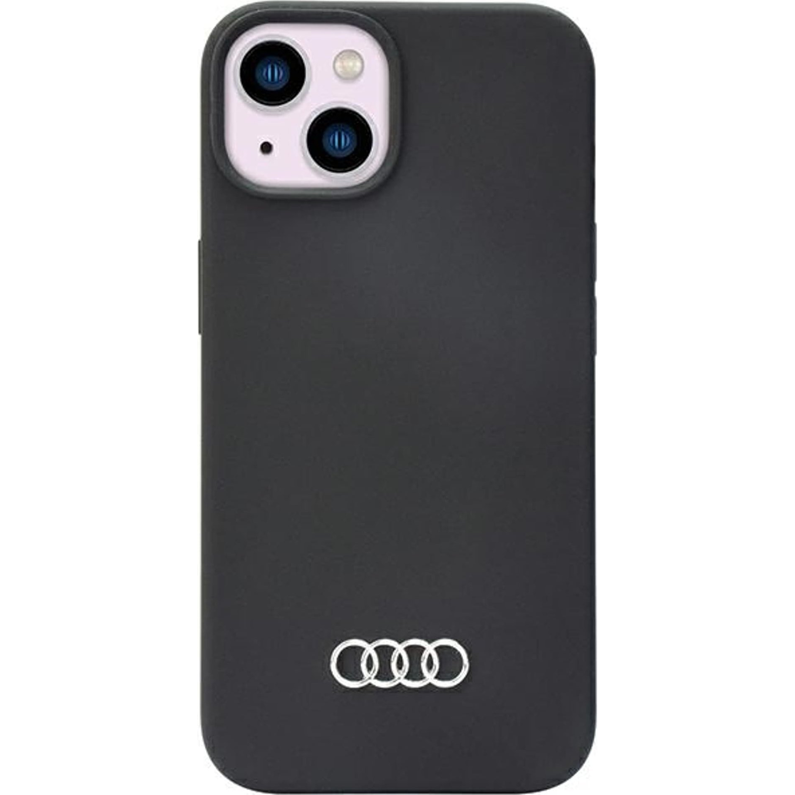 Audi Apple iPhone 13 / 14 / 15 szilikon tok, sötétszürke (AU-LSRIP14-Q3/D1-BK)
