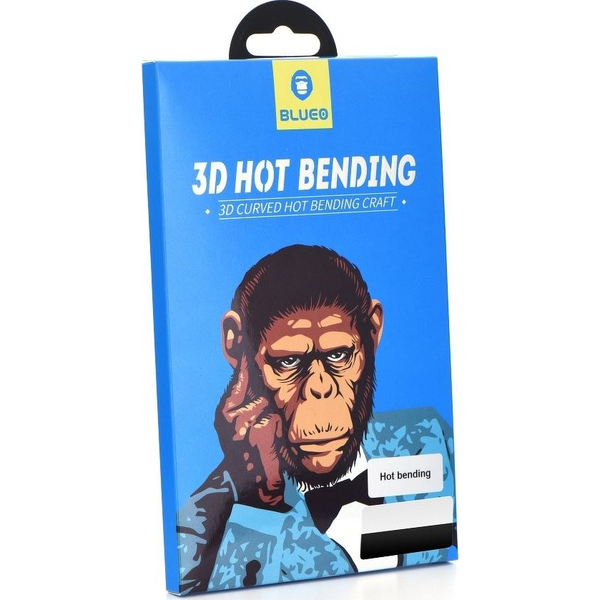 Blueo 5D Mr. Monkey Glass - Apple iPhone Xs Max 6,5" Fekete (Hd) Üvegfólia