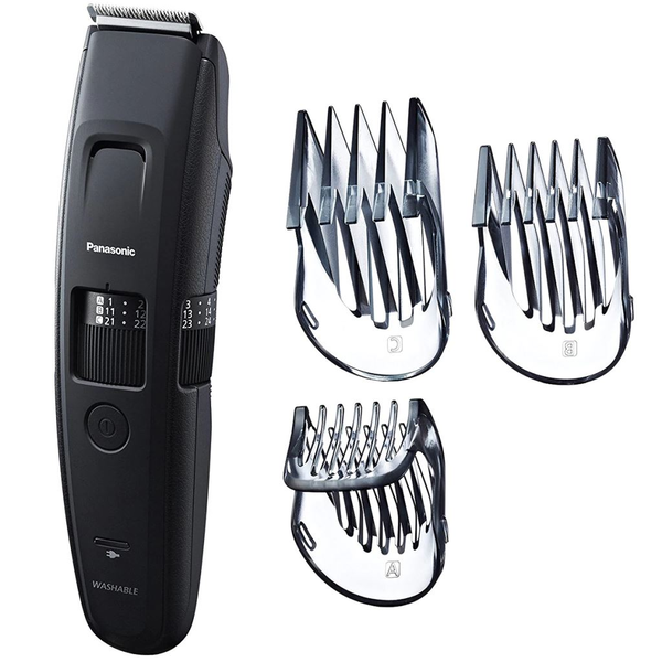 Trimmer pentru barba Panasonic ER-GB96-K503, lavabil, 0.5-30mm, acumulator sau la retea, 4 accesorii, Negru