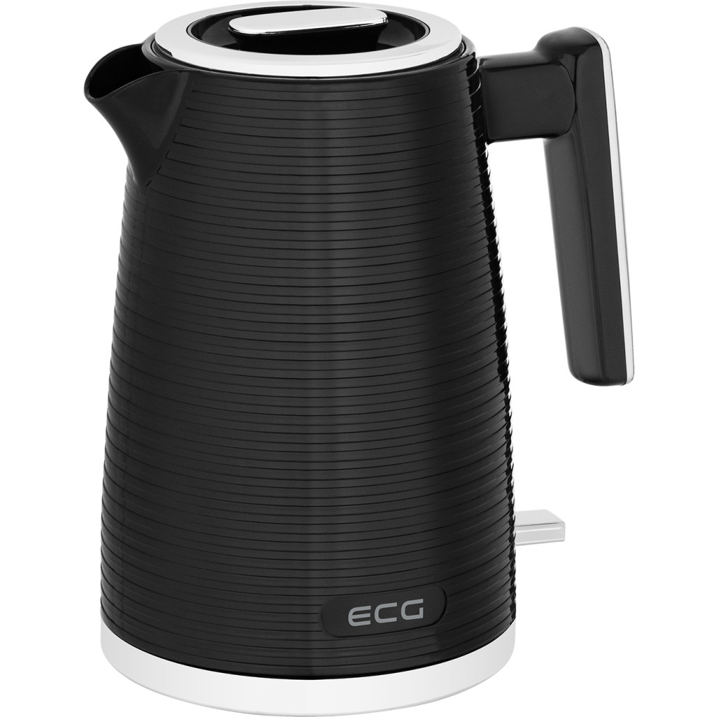 ECG RK 1751 Stripe Elektromos vízforraló 1.7L 2200W - Fekete (RK-1751)