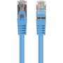 Мрежов кабел-patchcord CAT6 FTP, Lanberg 43630, 2 x RJ45, дължина 25cm, AWG26, 10Gb/s-250MHz, мрежова връзка, ethernet, син
