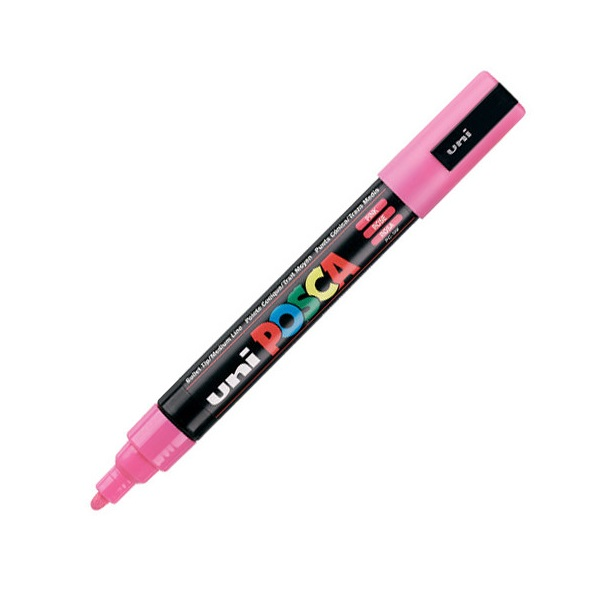 Uni Posca PC-5M Medium 1.8-2.5mm Dekormarker - Rózsaszín (PC-5M PINK)